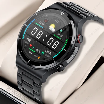 2022 Naujas EKG+PPG Smart Watch Vyrų Kraujo Spaudimą, Širdies ritmą Laikrodžiai IP68 Vandeniui Fitness Tracker 1.32