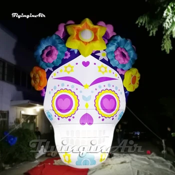 Didelis LED Pripučiami Ghostface Balionas Lauko Helovinas Dekoracijas 5m Oro Susprogdinti Catrina Kaukolė Vaiduoklis Įvykis