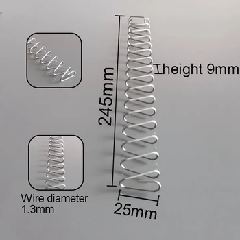 Vielos Skersmuo 1.3 mm Papildomos Galios Stačiakampio Formos Kelių Dydžio Pratęsimo Bazės Plieno Ritė suspaudimo Aikštėje Pavasarį Accessories