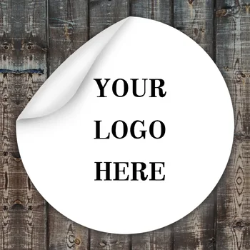 500PCS Logotipą Lipdukai įmonės Pavadinimas Vestuvių, Gimtadienio, Ačiū Jums Lipdukai, sukurti Savo Asmeninį Pakuočių Etiketės